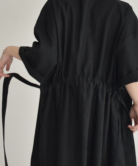 【STUDIO ENUL】Linen Gown Dress 400003