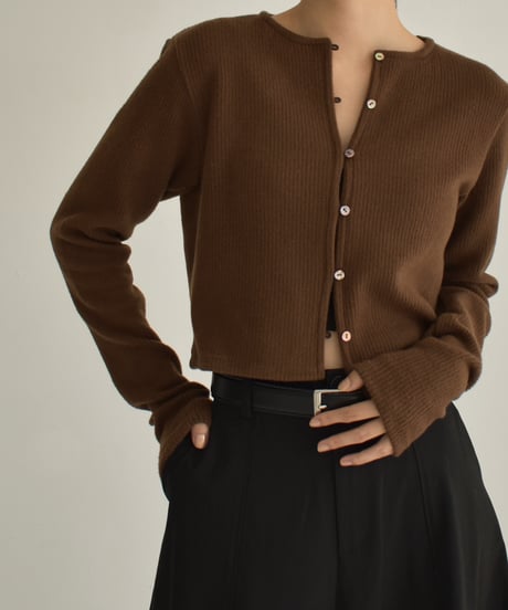 Crew Neck Short Cardigan t1911-223