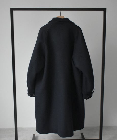 Puff Sleeve Raglan Coat（Purplebrown,Navy）