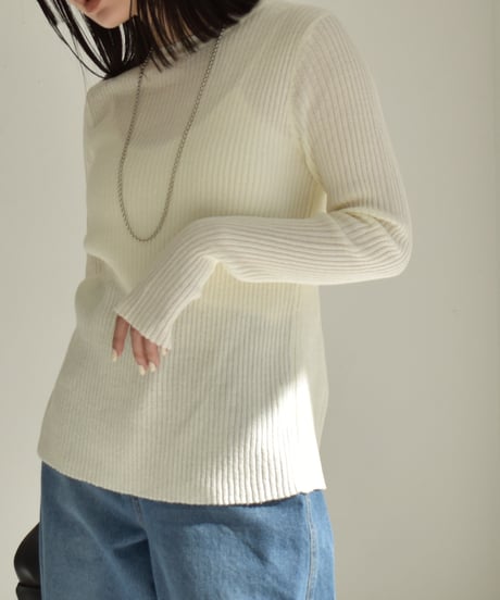 Back Design Rib Knit Tops t1911-177