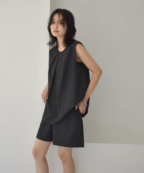 【STUDIO ENUL】Flare Sleeveless Top 200002