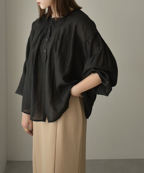 Sheer Tuck Blouse t1911-134
