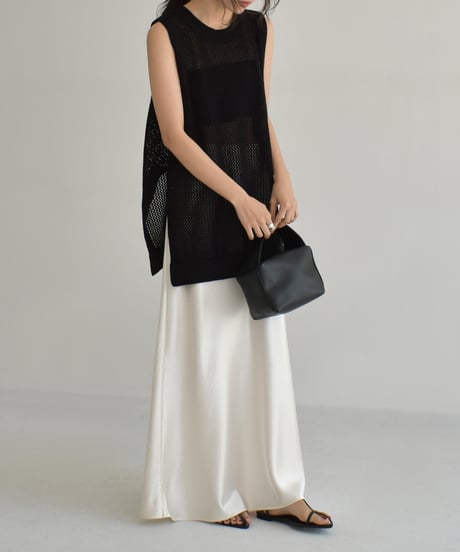 Satin Narrow Skirt bo2000-156