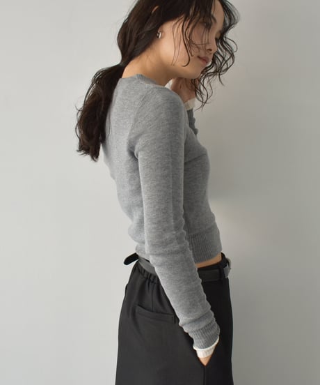 Sheer Rib Knit Cardigan t1911-494