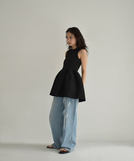Peplum Knit Tops t1911-401