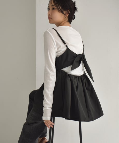 Back Ribbon Peplum Camisole t1911-299
