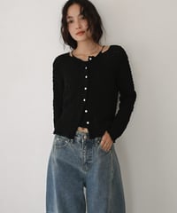 Long Sleeve Shirring Cardigan t1911-560