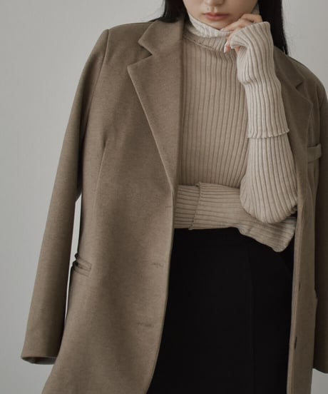 Fingerhole Turtle Neck Knit t1911-155