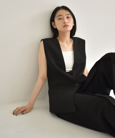 Nocollar Vest【セットアップ着用可能】 t1911-199