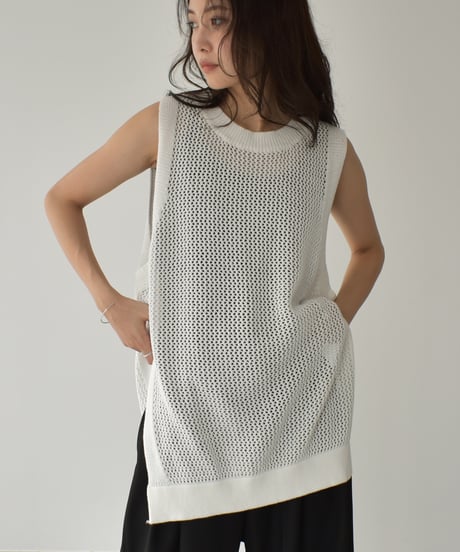 Mesh Knit Vest t1911-380