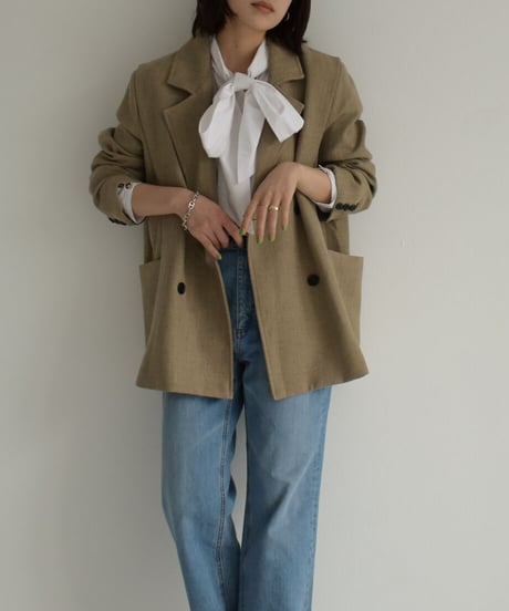 Bowtie Neck Volume Blouse t1911-180