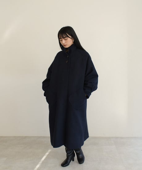 Puff Sleeve Raglan Coat（Purplebrown,Navy）c1911-13