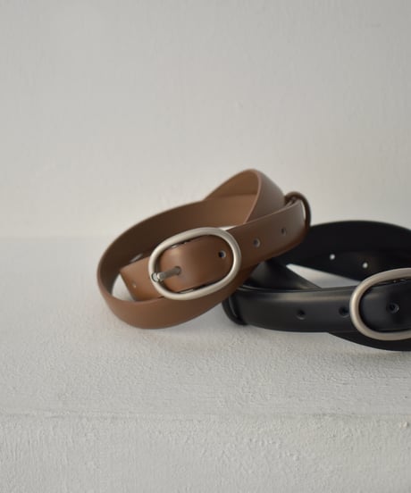 Oval Buckle Leather Belt be1913-100
