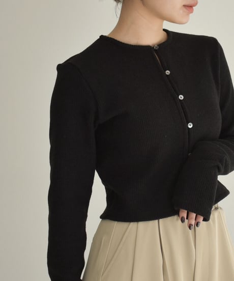 Crew Neck Short Cardigan t1911-223