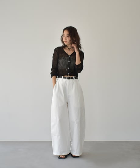 Sheer Rib Knit Cardigan t1911-386