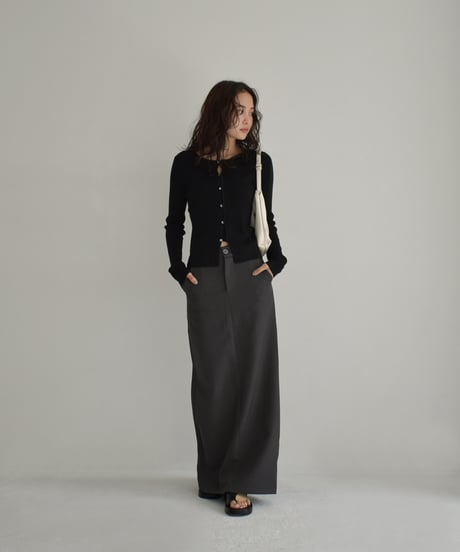 Compact Rib Knit Cardigan t1911-364