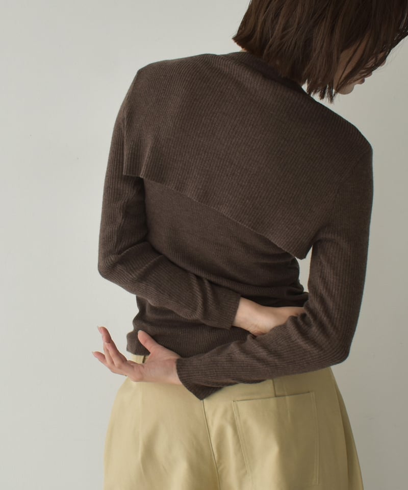 Rib Layered Knit Set | cizatto