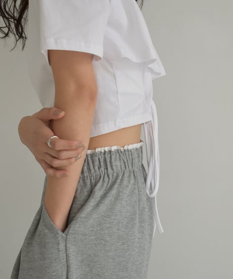 Double Waist Tuck Sweat Pants bo2000-146