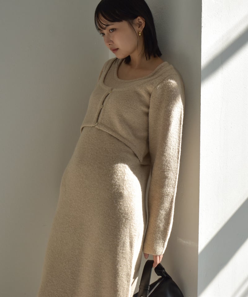 I Line Knit Onepiece op-0202009521 | cizatto