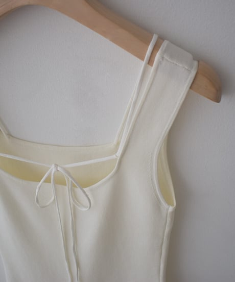 Square Neck Knit Tank t1911-556