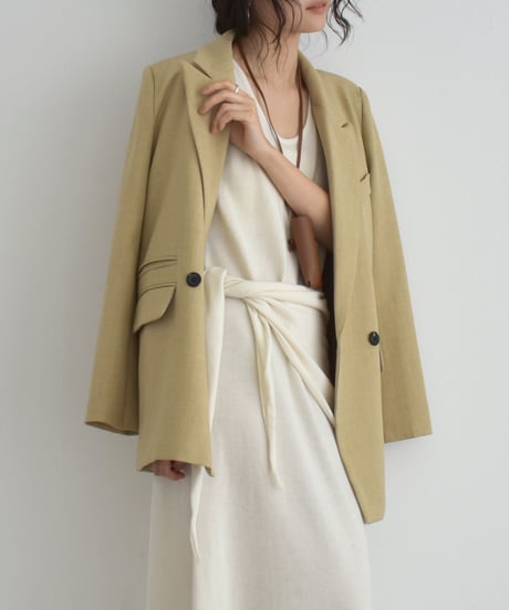 Stole Set Nosleeve Knit Onepiece op-0202009561