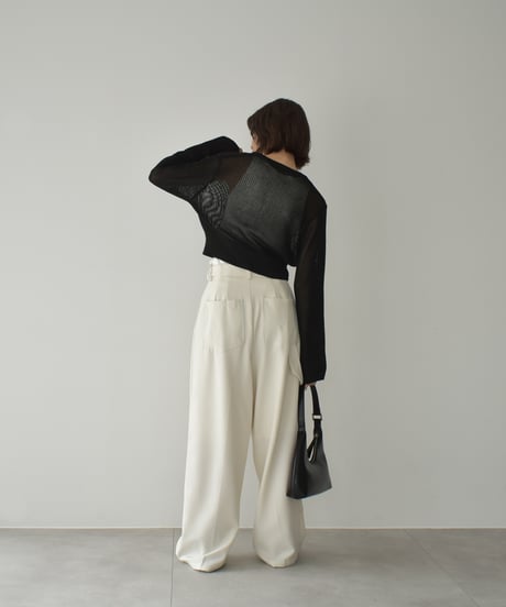 Mesh Knit Cardigan t1911-436