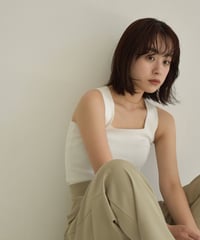 Square Neck Knit Tanktop np-t1911-193