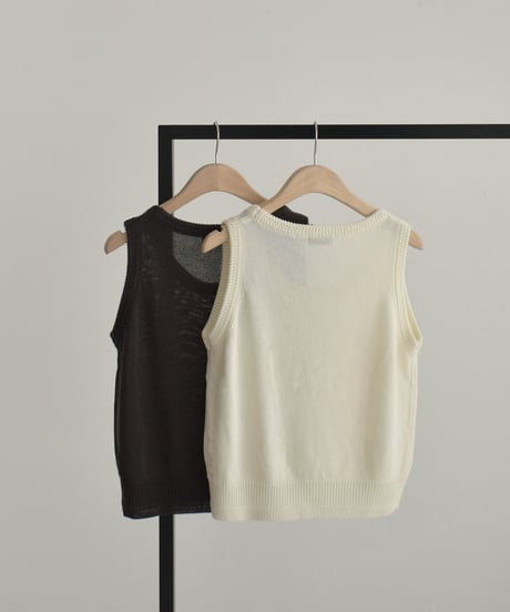 Round Neck Knit Vest t1911-407