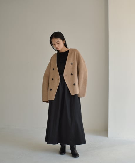 Wool Rever Short Coat