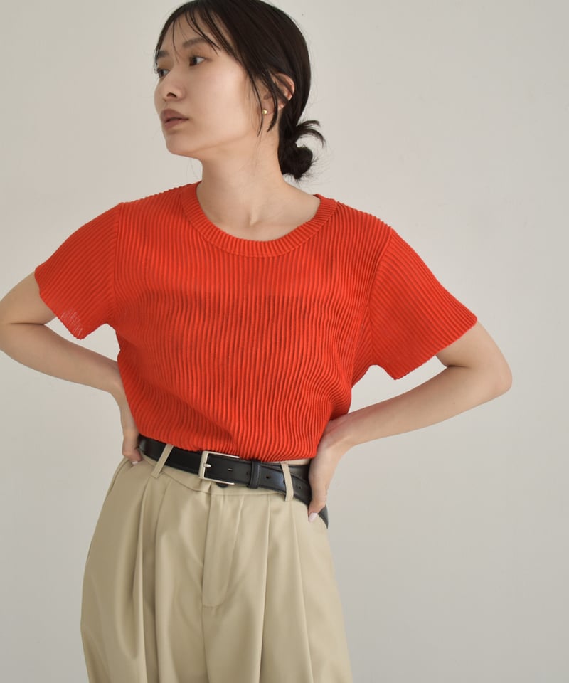 トップス BEEDEN SHEER STRIPE HOODIE TOP beeden SHEER STRIPE HOODIE TOP
