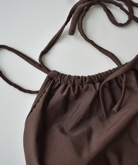 Halter Neck Gather Swim Wear sw2000-10