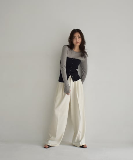 Rib Knit Baretop t1911-375