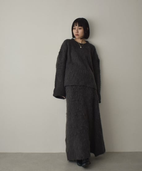 Shaggy Knit Skirt bo2000-74