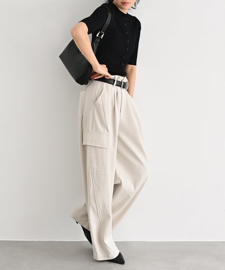 Half Sleeve Sheer Rib Knit Cardigan t1911-505