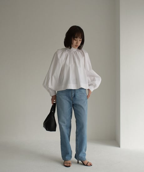 Bowtie Neck Volume Blouse t1911-180
