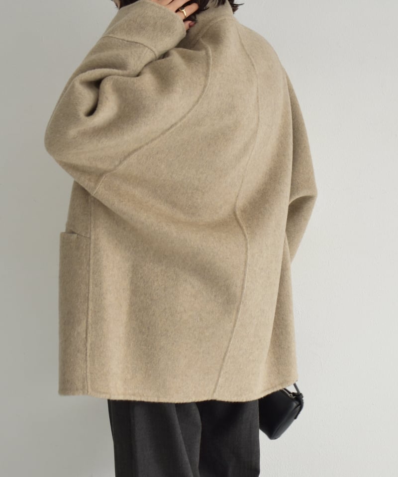 Stand Collar Midi Wool Coat c1911-61 | cizatto
