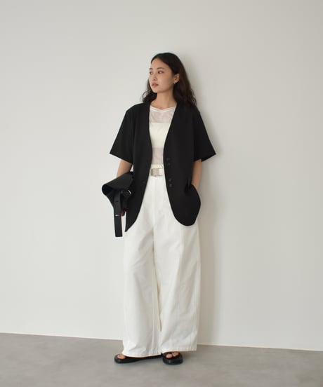 Nocollar Half Sleeve Jacket t1911-419