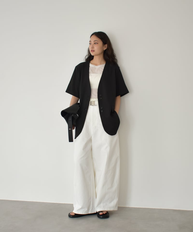 Nocollar Half Sleeve Jacket t1911-419 | cizatto