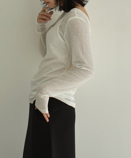 Layered Sheer Tops t1911-215