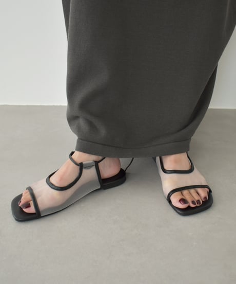 Sheer Laceup Sandal s1912-44