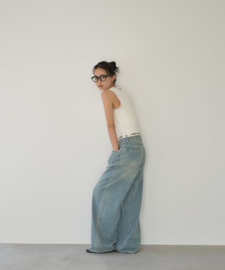 String Belt Denim Pants bo2000-157