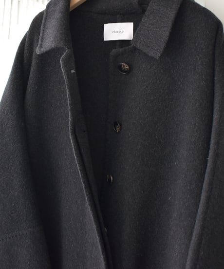 Dolman Sleeve Wool Coat（Charcoal） c1911-64