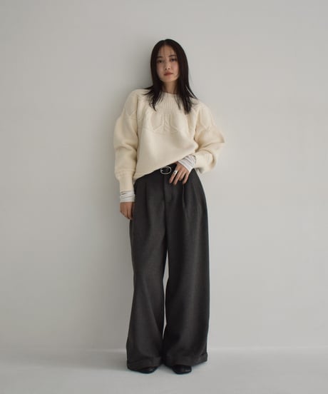 Cable Knit Pullover t1911-341