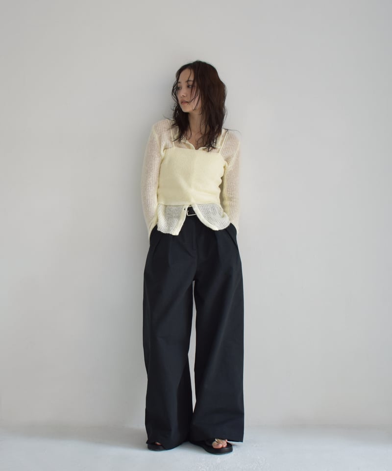 2piece Sheer Knit Cardigan t1911-344 | cizatto