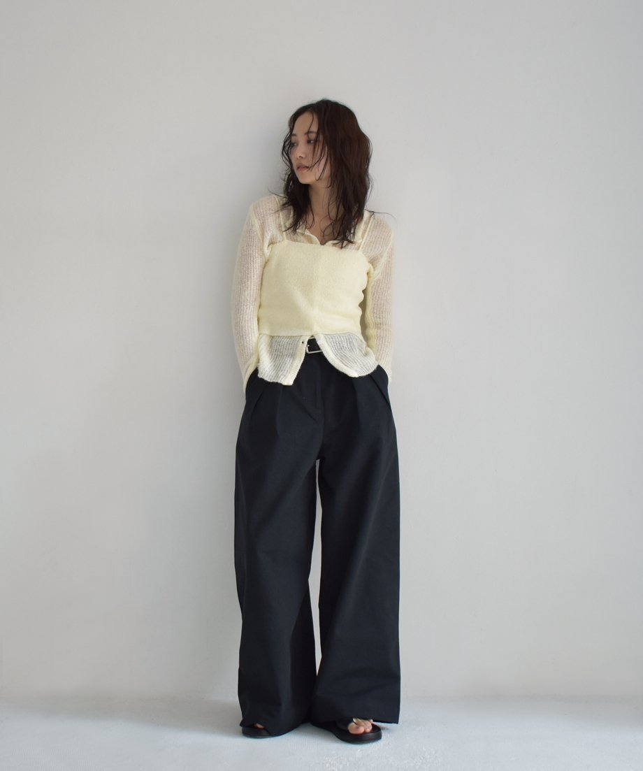 2piece Sheer Knit Cardigan t1911-344 | cizatto