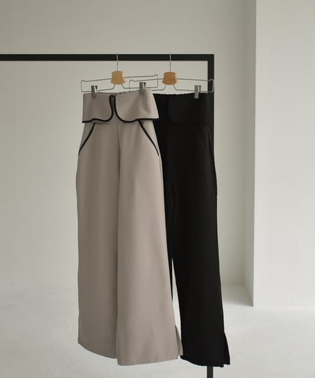Waist Flap Piping Pants【セットアップ着用可能】 op-0202004433
