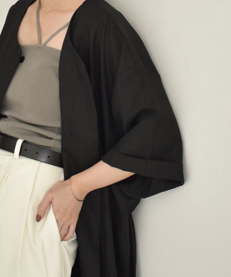 【STUDIO ENUL】Linen Gown Dress 400003
