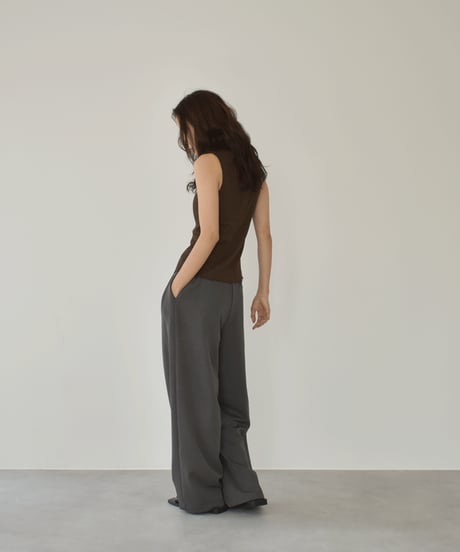 Deep Tuck Semiwide Pants bo2000-158