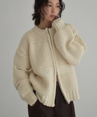 Front Zip Knit Cardigan t1911-492