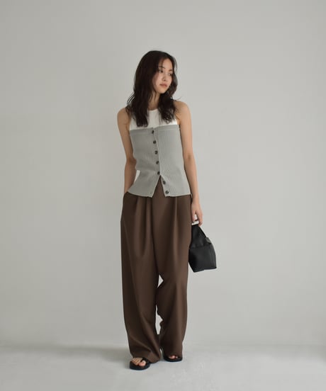 Rib Knit Baretop t1911-375